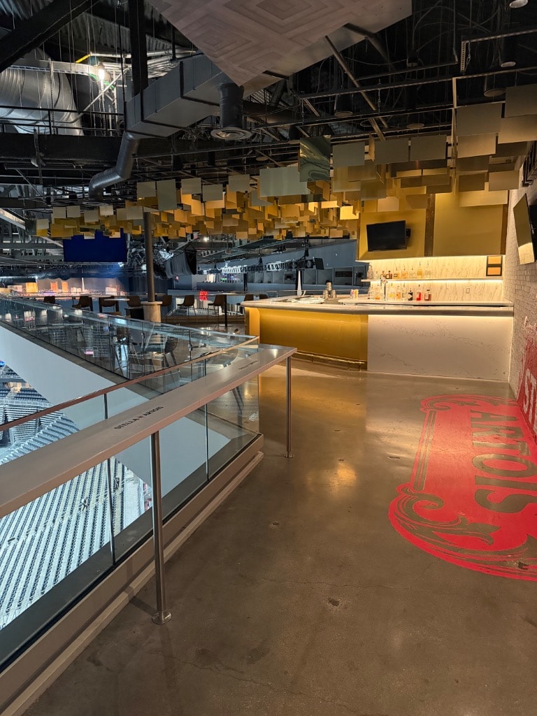 Standing Room Only — arena bar and views
